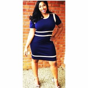 Navy Blue, Business Casual Dress